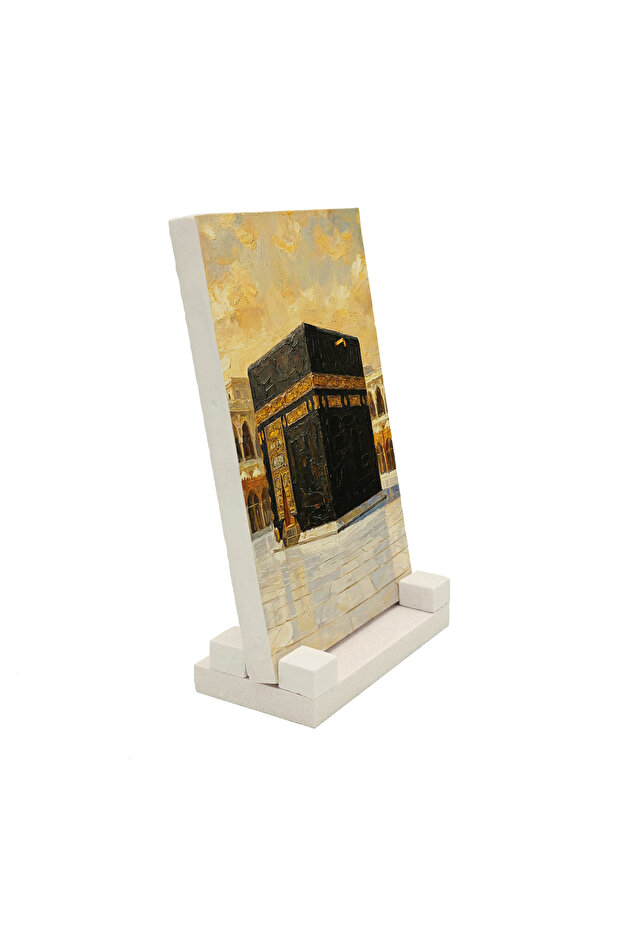 Kaaba Oil Painting Printed Stone Tabletop 10X15 5G-Kabe5