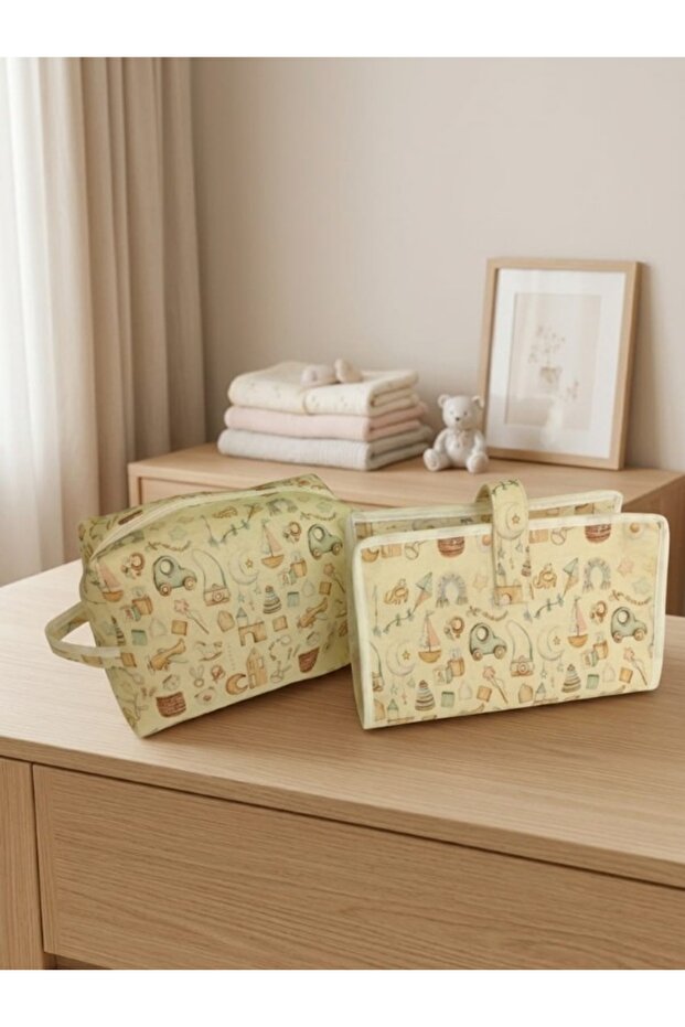 Puffy Series 2-Piece Baby Diaper Bag Organizer Set