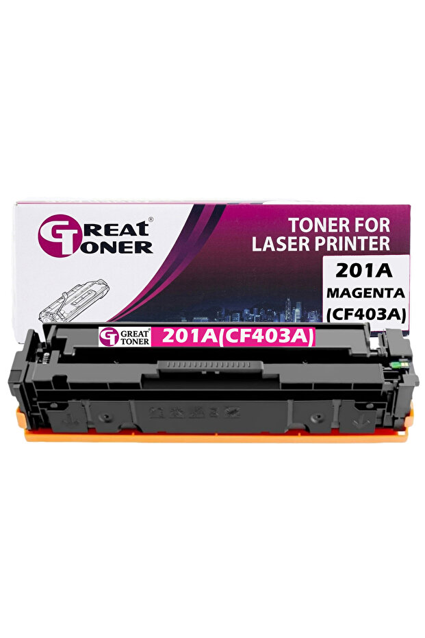 Great Toner 201A CF403A Magenta Toner Cartridge, with HP LaserJet Pro M252dw,M252n,MFP M277dw, M277n