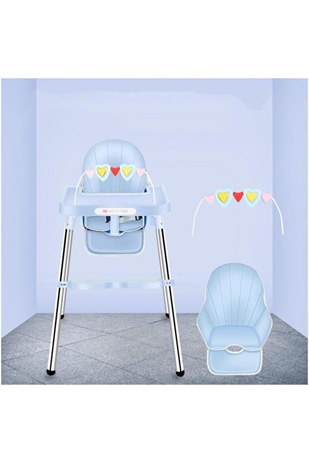 Multi-Functional Adjustable Folding Dining Chair - Blue - 1