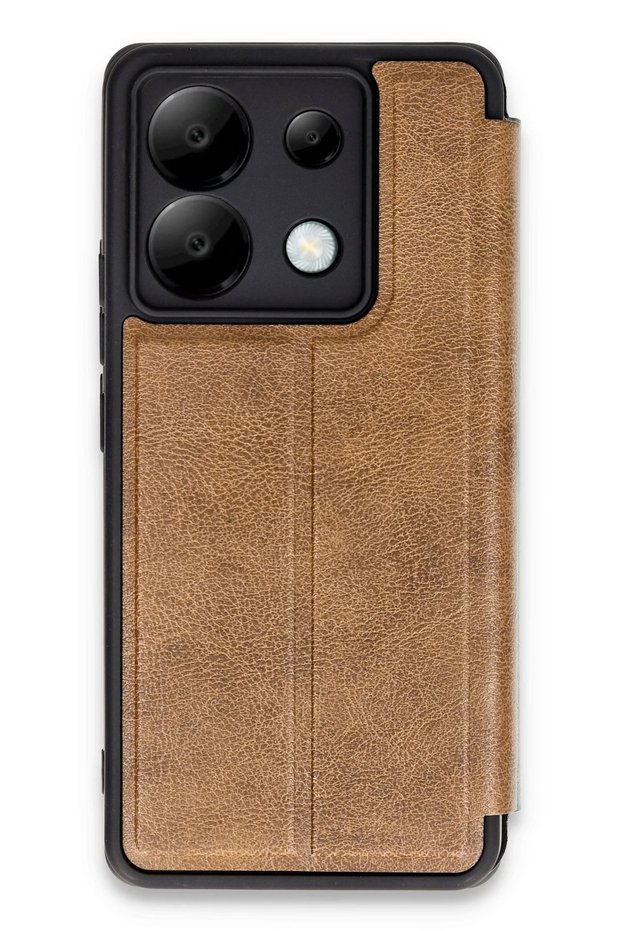 Zengemtx Redmi Note 13 Pro 5g Case Flip Cover (134457) - Tan
