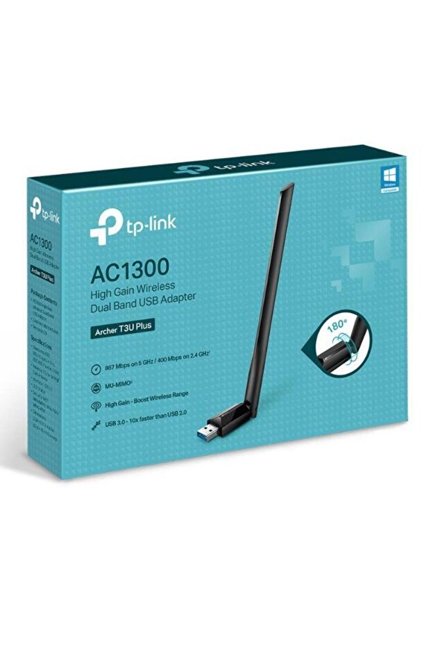 Tp-Link Archer T3U Plus 1300Mbps Wireless Dual Band USB Adapter