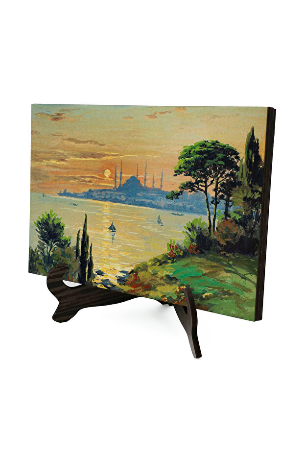 Sultan Ahmet Camii and Sunset View Printed Mdf Tabletop Decoration 10X15 5G-Sac7