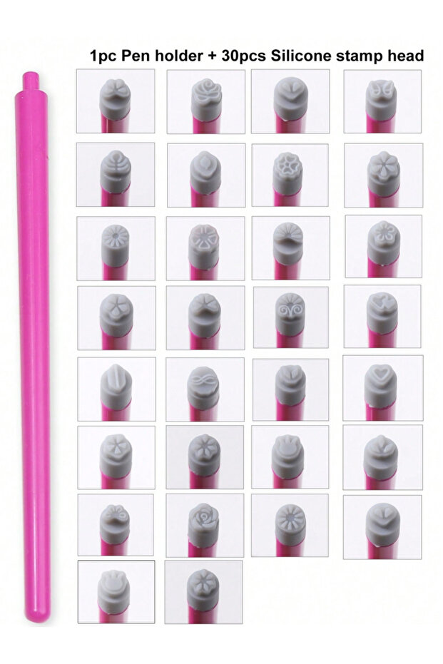 1 add 30 5/10Pcs Set Nail Art Stamp Pen DIY Floral Butterfly Nail Graffiti Nail Dotting Tools Polish
