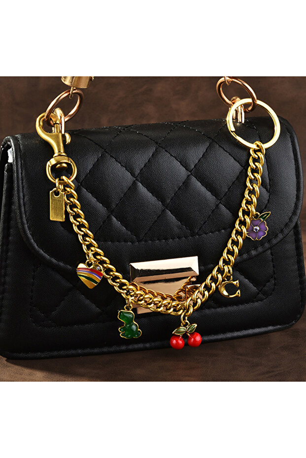 A2 Versatile Bag Pendant For Women Trendy Messenger Bag Chain Creative Cute Cherry Keychain Bag Deco