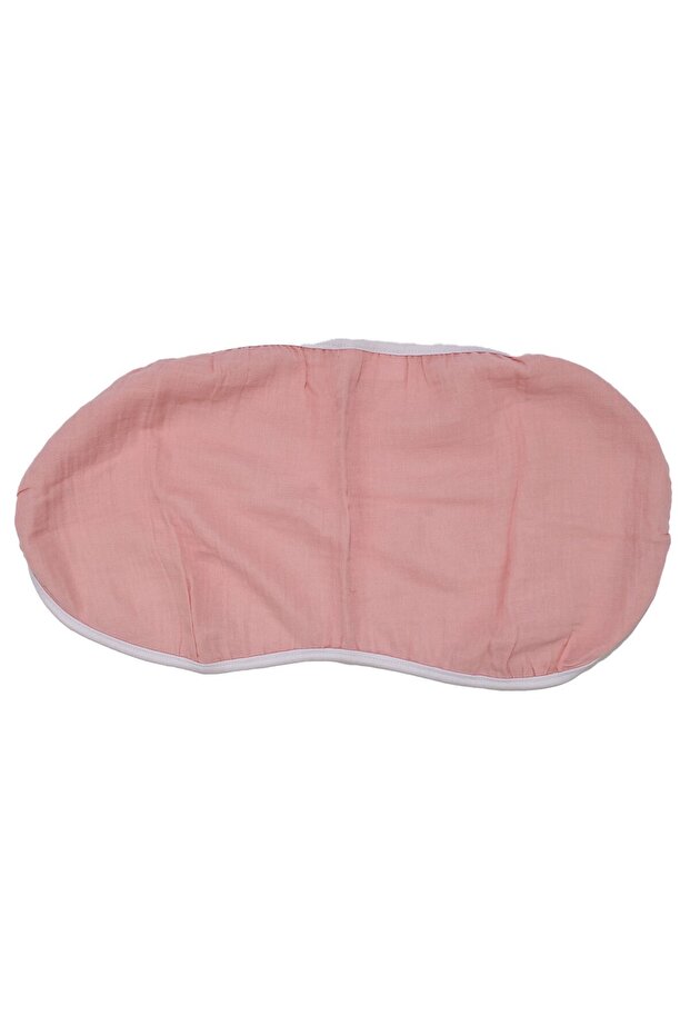 Pink Double Layer Muslin Shoulder Cover