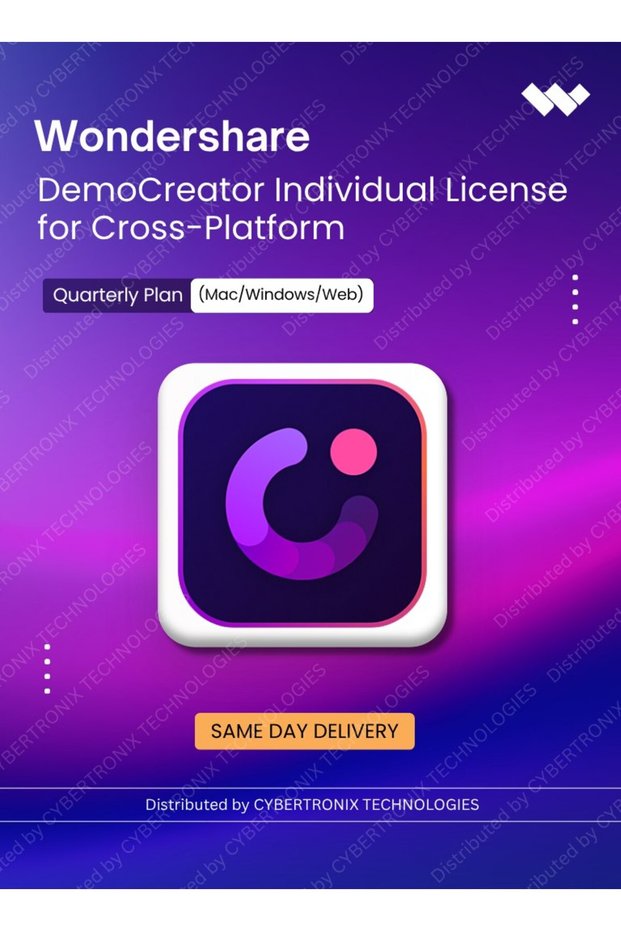 DemoCreator Cross-Platform Quarterly (Mac/Windows/Web) | Digital License | Same Day Delivery