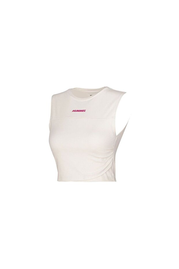 Reten Women's Ecru Round Neck T-Shirt
