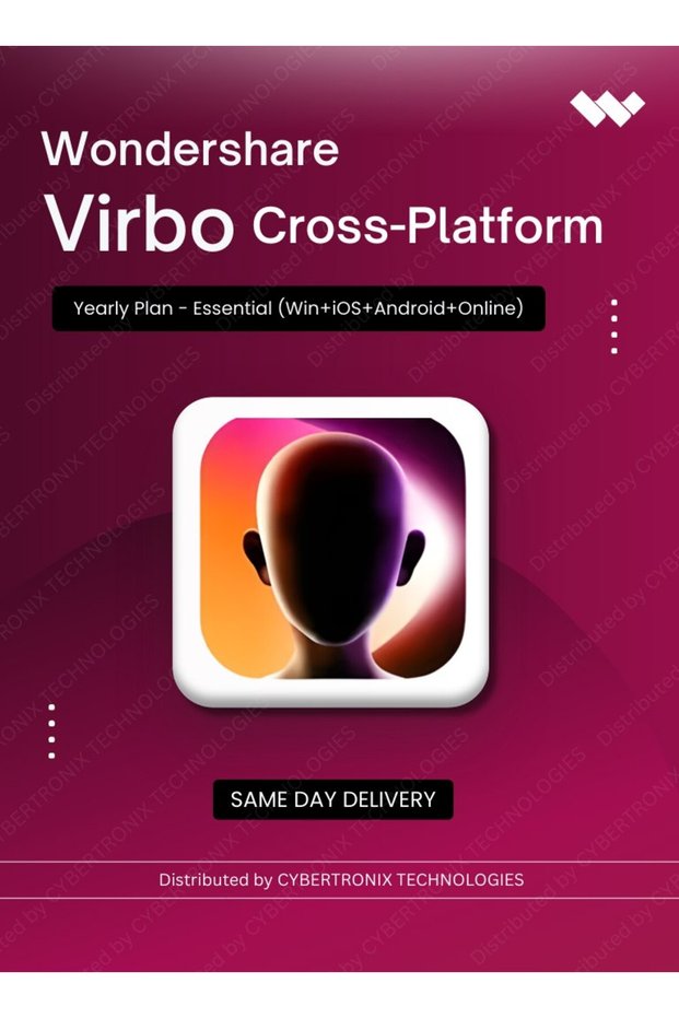 Virbo Cross-Platform Individual Yearly Essential (Win+iOS+Android)|Digital License|Same Day Delivery