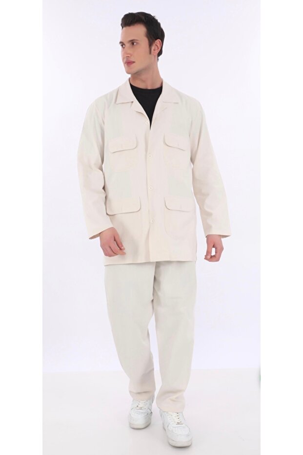 Cotton Men's Safari Set for Hajj and Umrah