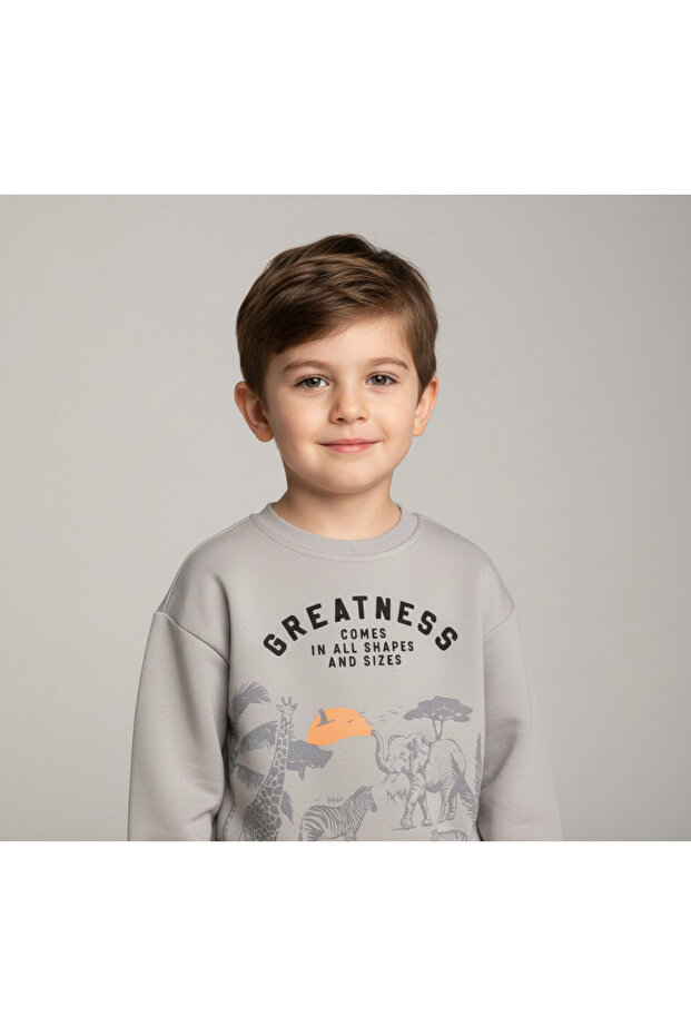 Boy's Greatness Printed Sweatshirt