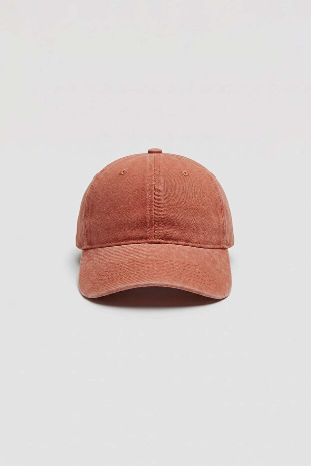 Unisex Basic Washable Baseball Cap Orange - 1