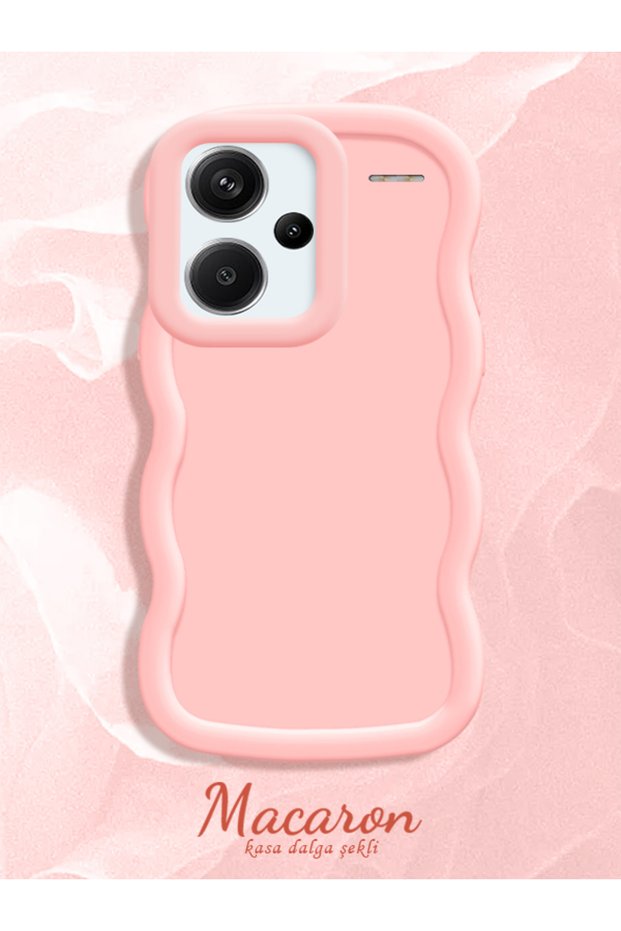 Shockproof Simple Pink Silicone Phone Case Compatible with Redmi Note 13 Pro Plus 5g
