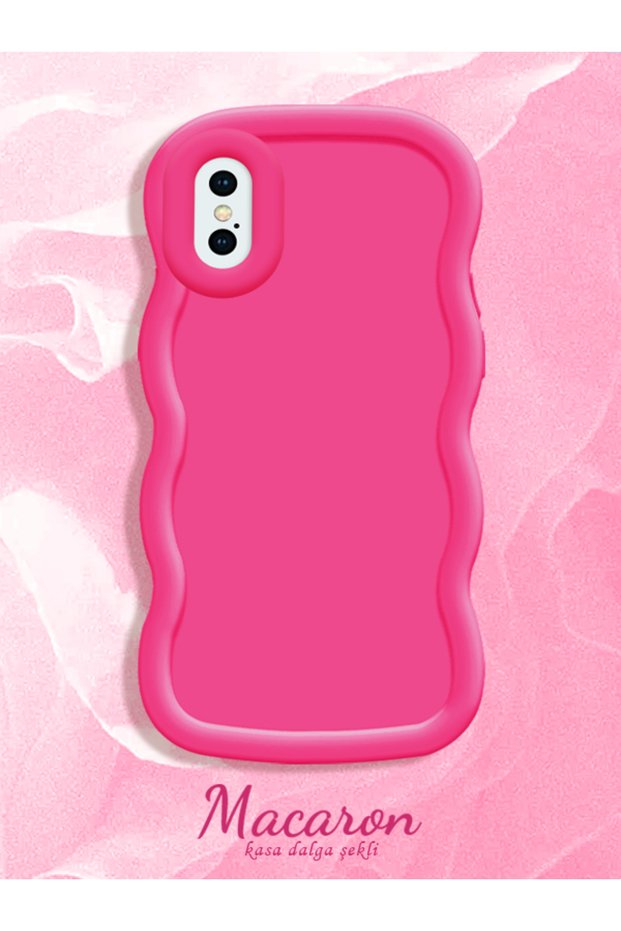 Simple Red Silicone Phone Case Compatible with iPhone X Shockproof Protective Case