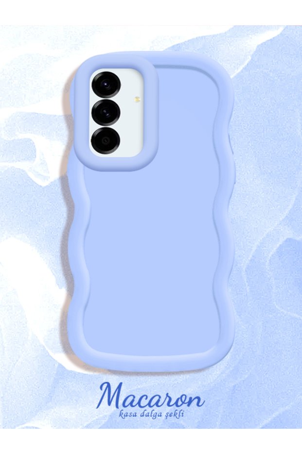 Simple Blue Silicone Phone Case Compatible with Samsung Galaxy A56 Shockproof