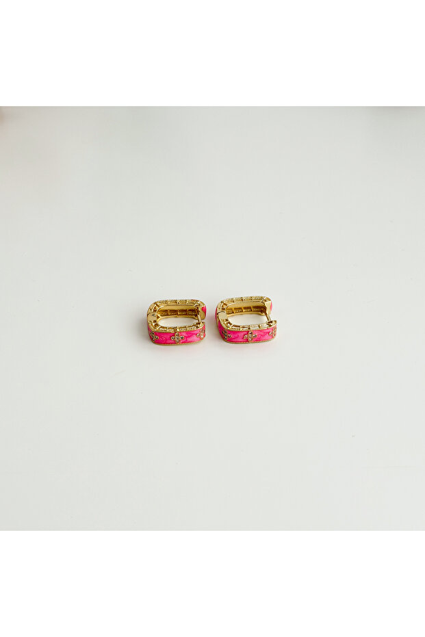 Zano Pink Steel Earring | Steel Earrings