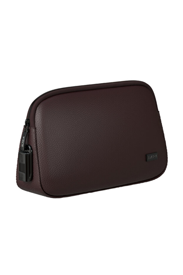 Smart Fingerprint Lock Clutch Handbag – PU Leather Secure Travel Pouch, Anti-Theft for Men & Women
