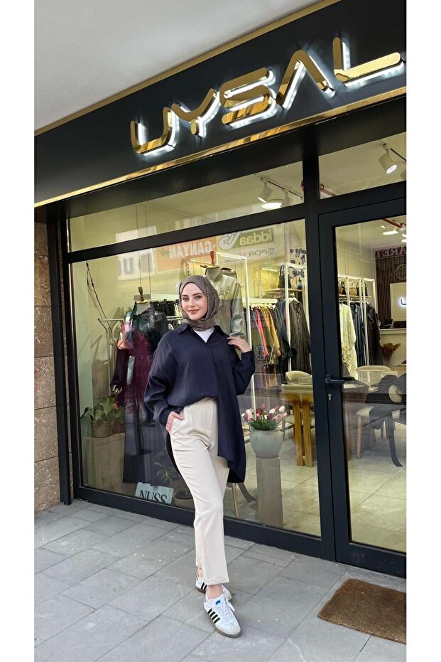 Double Leg Trousers Beige