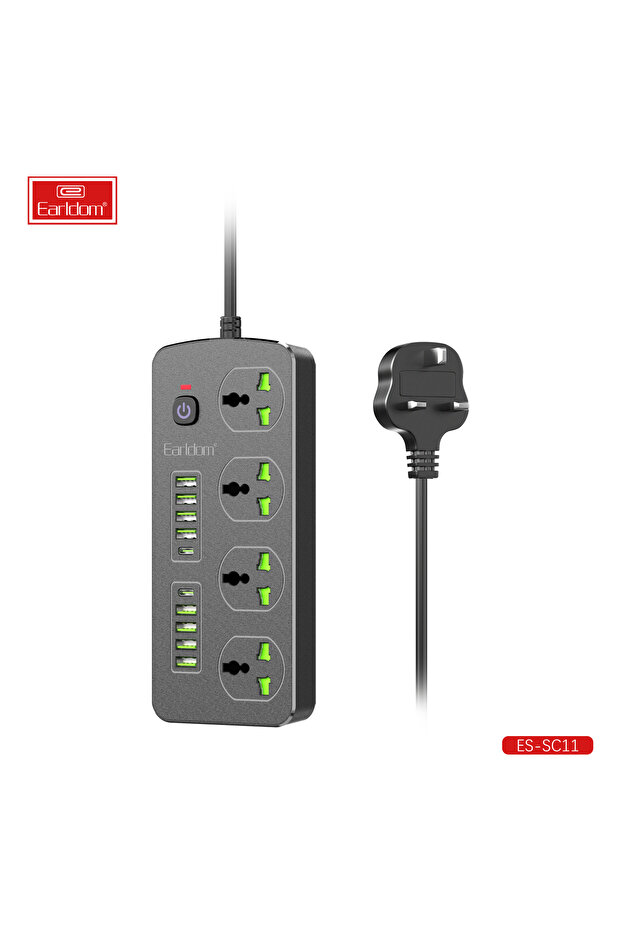 UK EU Plug 3000 W Extension Socket Surge Protection