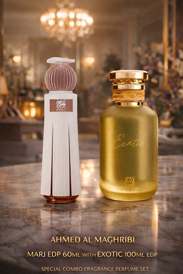 Marj EDP 60ml with Exotic EDP 100ml – Perfume Combo Set for Men & Women | Long Lasting Fragrance