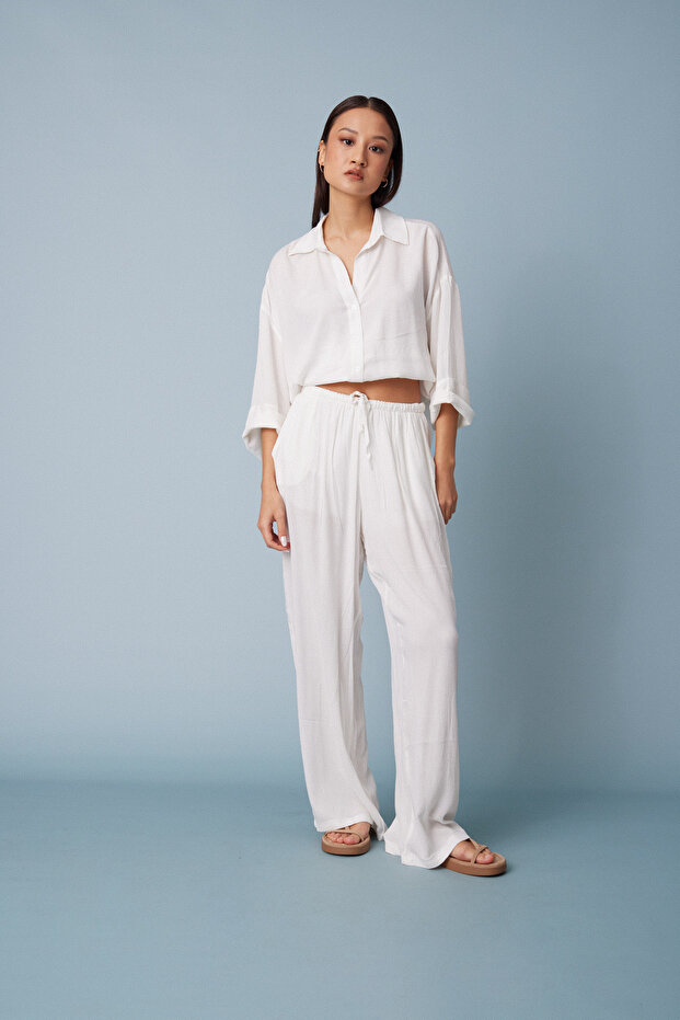 Comfortable Pants with Elastic Waist