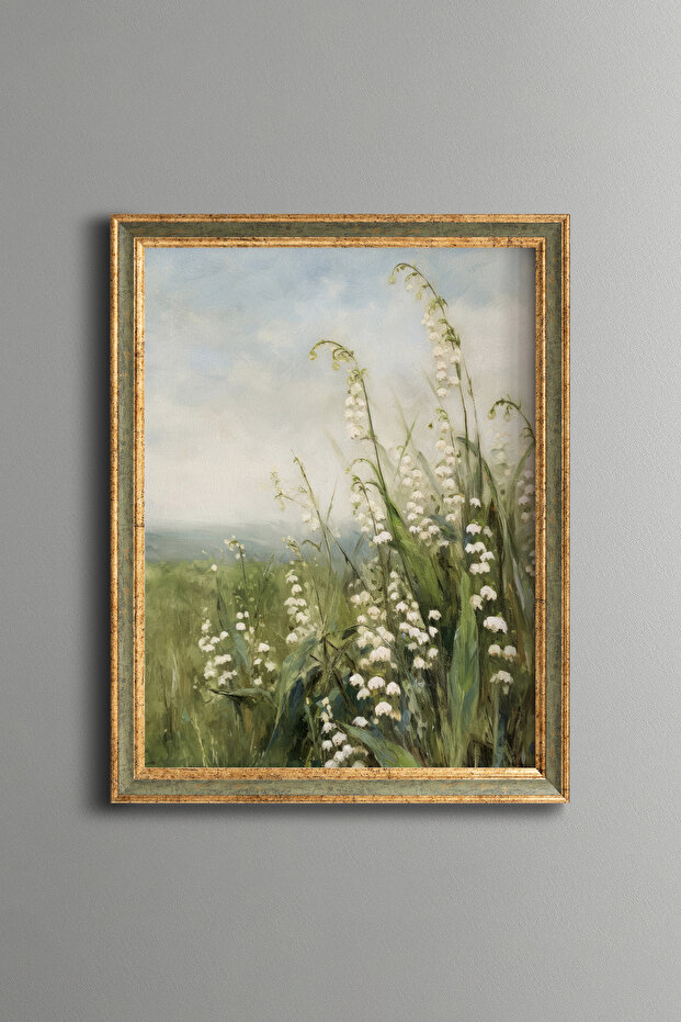 Pearl Flowers Spring Scenery - Vintage Patterned Frame - Thin Model