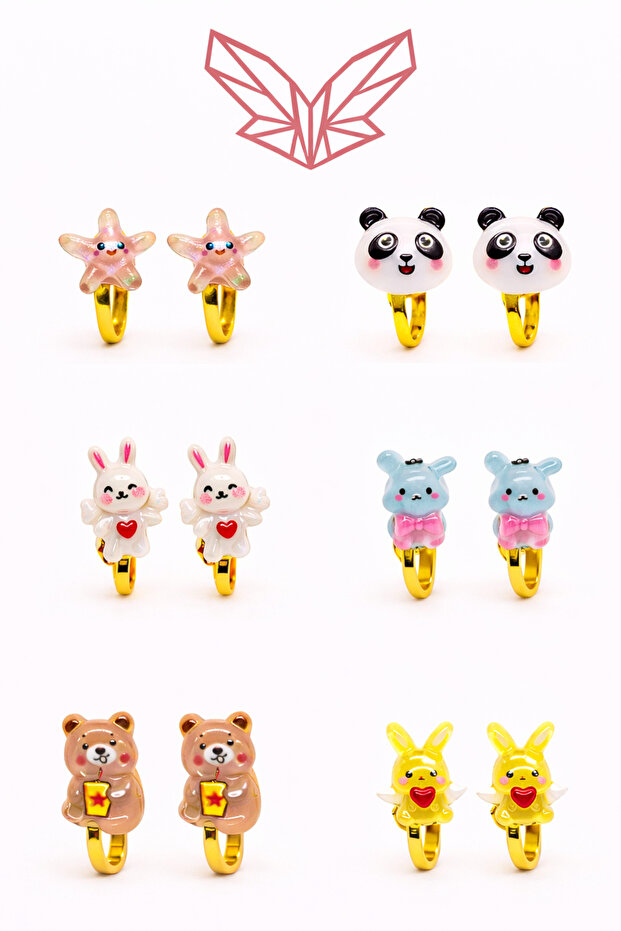 Non-Pierced Earrings Suitable for Children with Mixed Figures and Non-Pierced Ears Non-Pierced Earrings