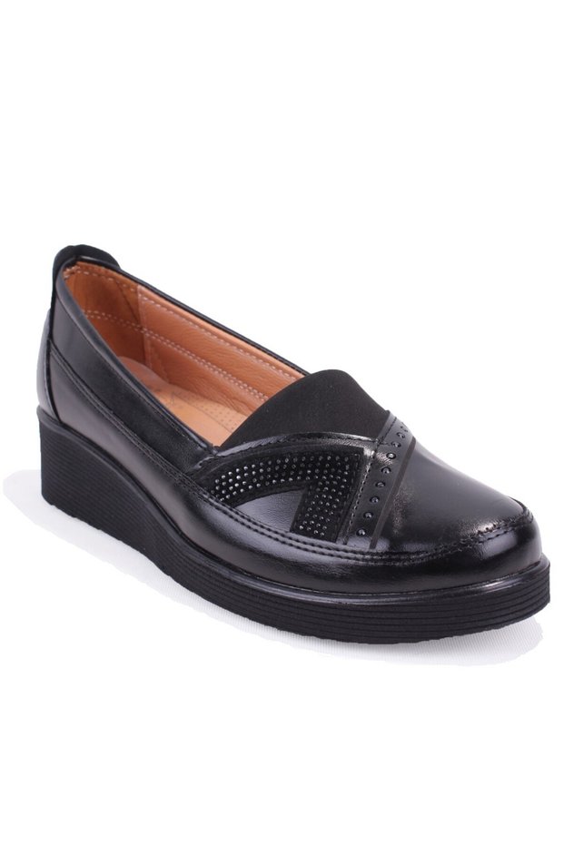 Dza07-1194574 Black Orthopedic Daily Women's Shoes