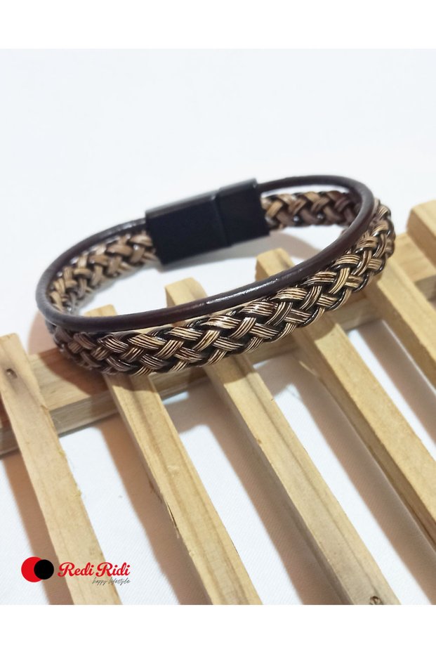 Handmade Leather Bracelet Model.6211-2