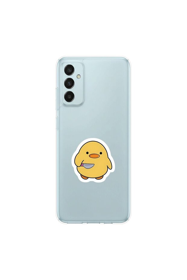 Samsung Galaxy M13 Compatible Couple 7/1 Design Transparent Case