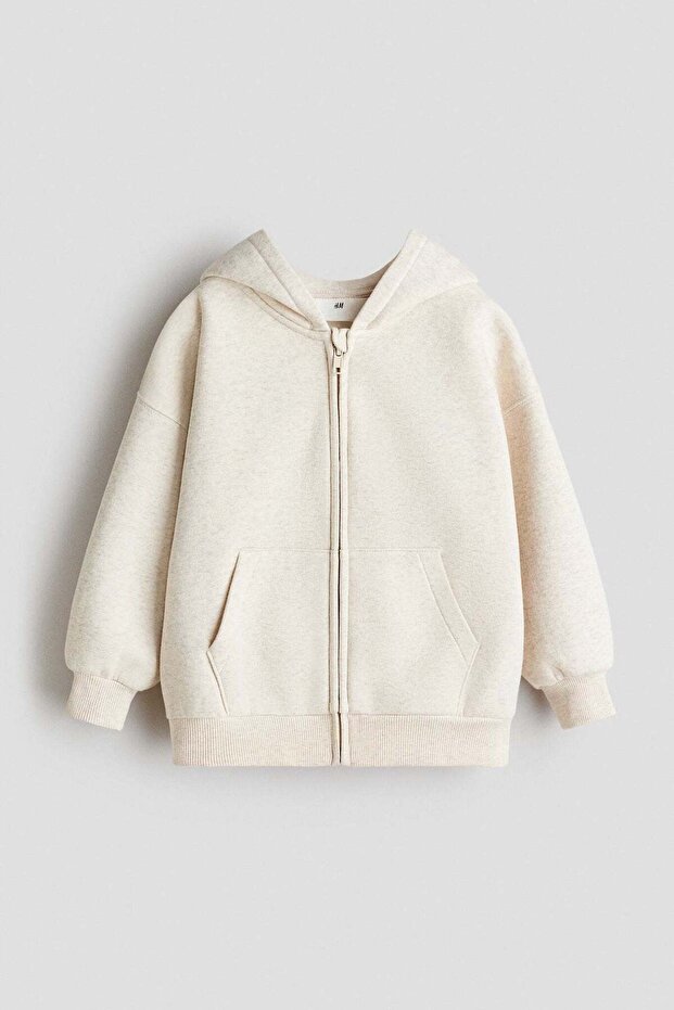 Oversized zip-through hoodie