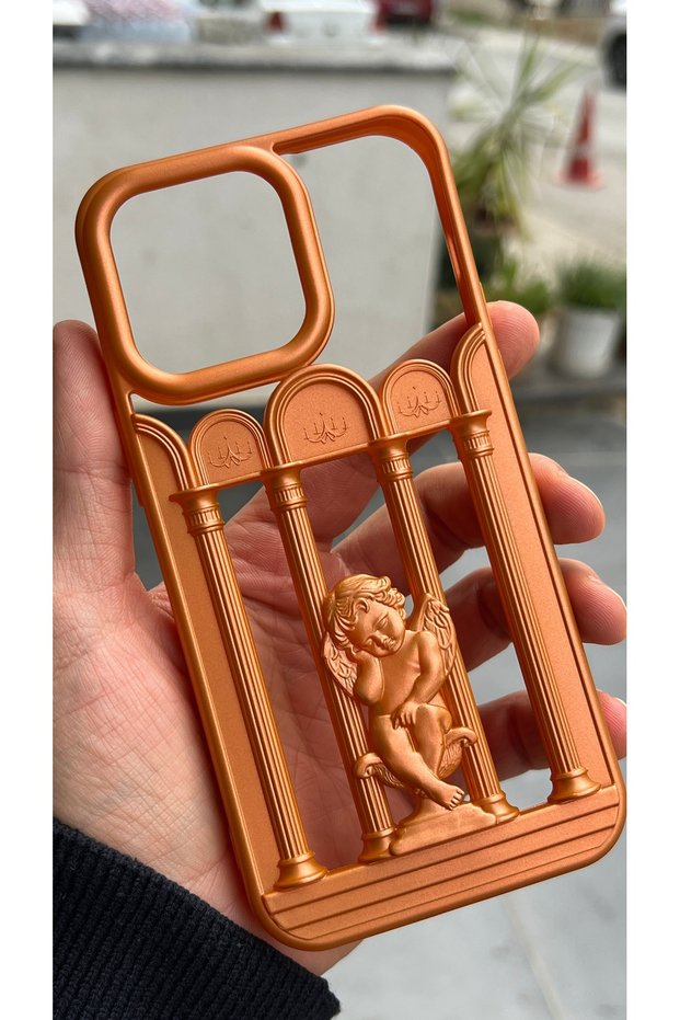 iPhone 14 Pro Max Compatible - Angelic Column Cover Soft Open Back Silicone Case
