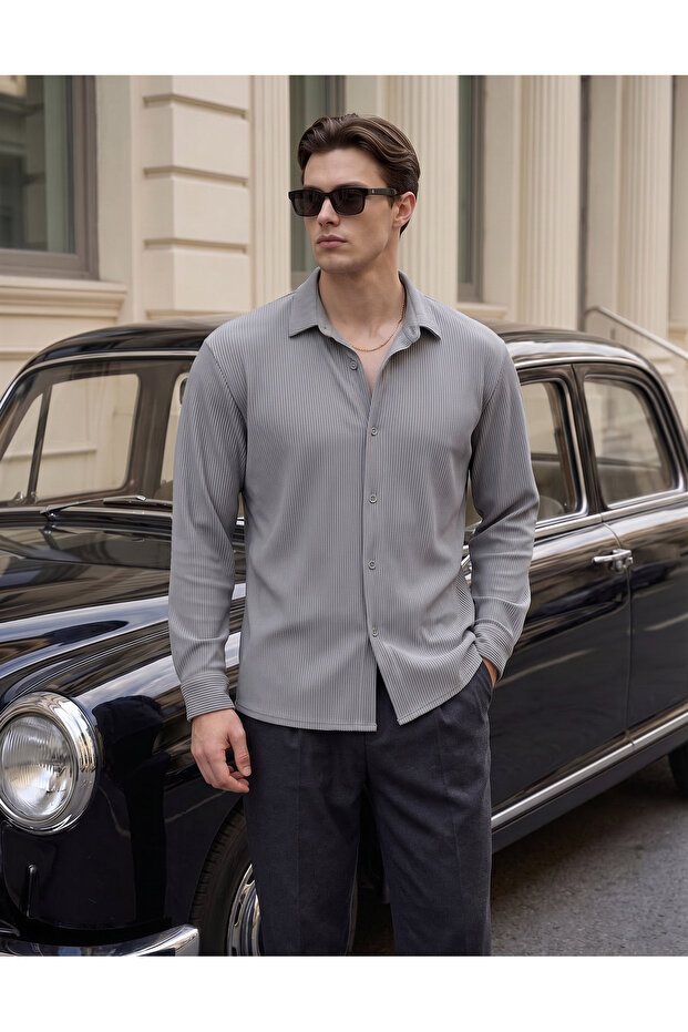 Corded Ottoman Shirt Regular Long Sleeve Seasonal