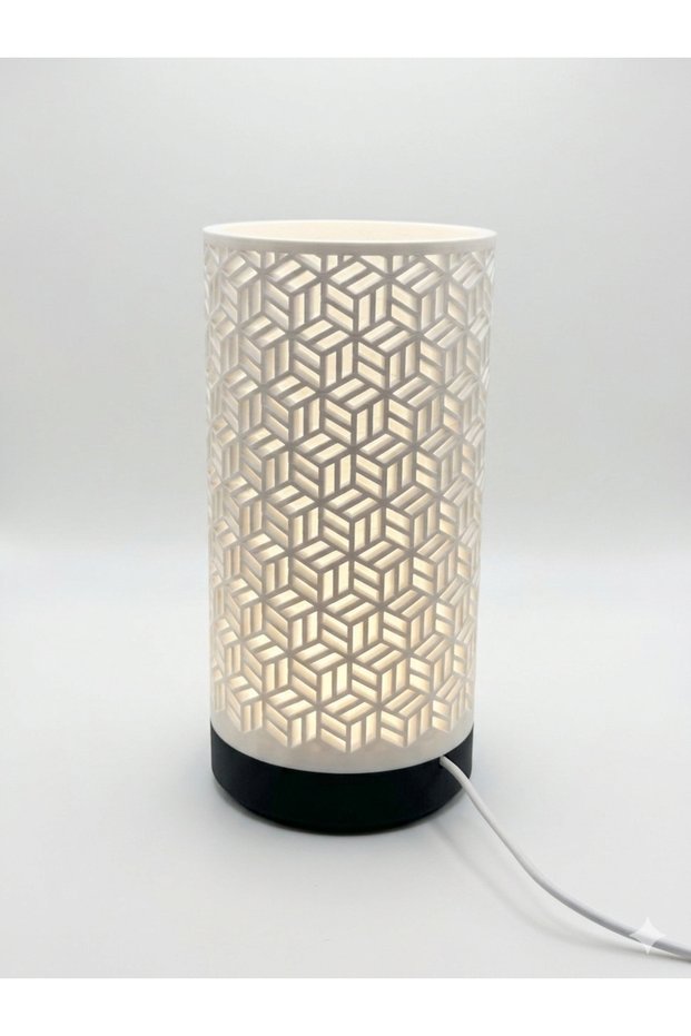 3D Design Night Light Decorative Bedside Lamp - Modern Geometric Patterned 21 C