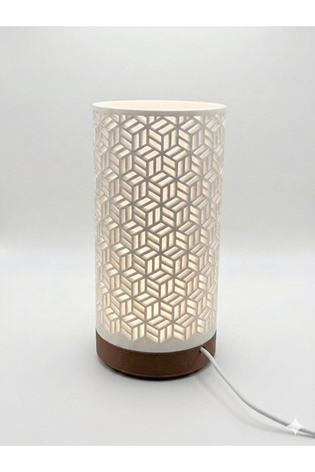 3D Design Night Light Decorative Bedside Lamp - Modern Geometric Patterned 21 C