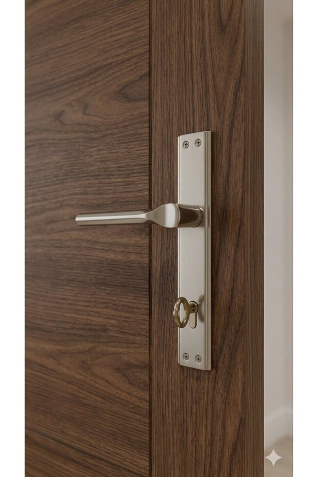 Elite Series Stainless Chrome Room Door Handle Matte Brushed Modern Stylish Design