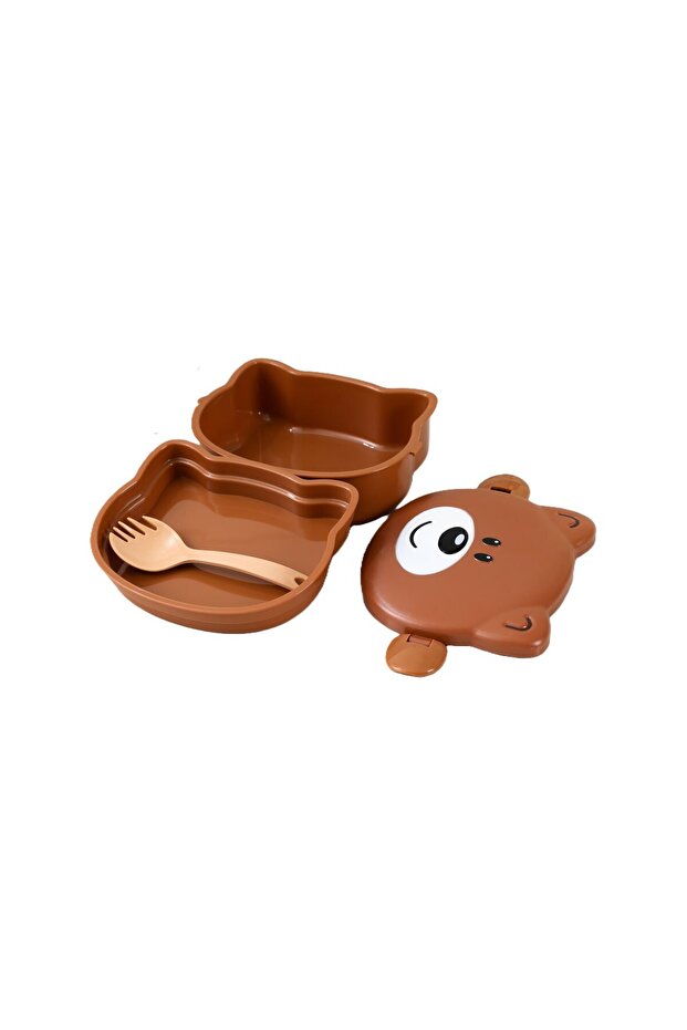 Lunch Box with Divided Bear Design – Organized Meal and Unbreakable Shape