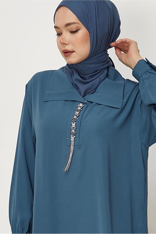 Stone Print Detail Tunic 46379