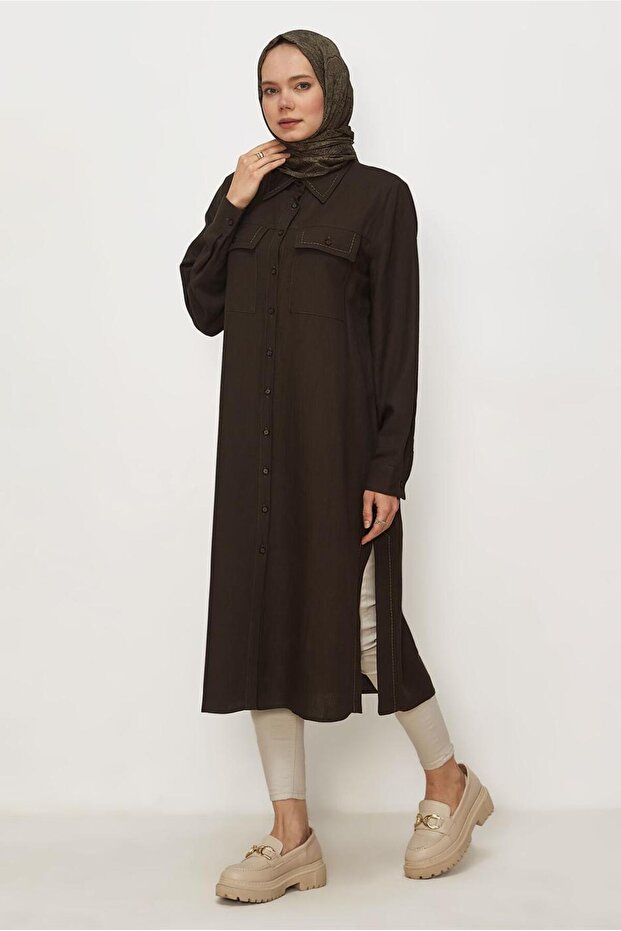 Long Linen Tunic 46428