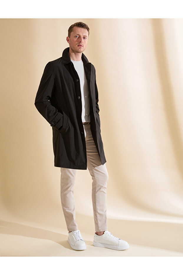 Black Trenchcoat 50321659-Vr046
