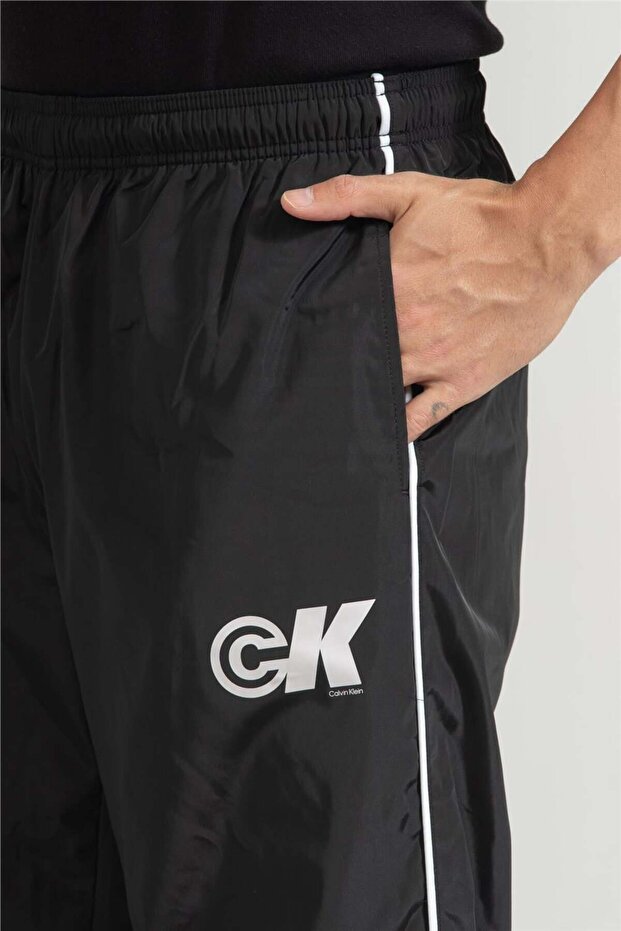 Nylon Drawstring Straight Jogger - 4