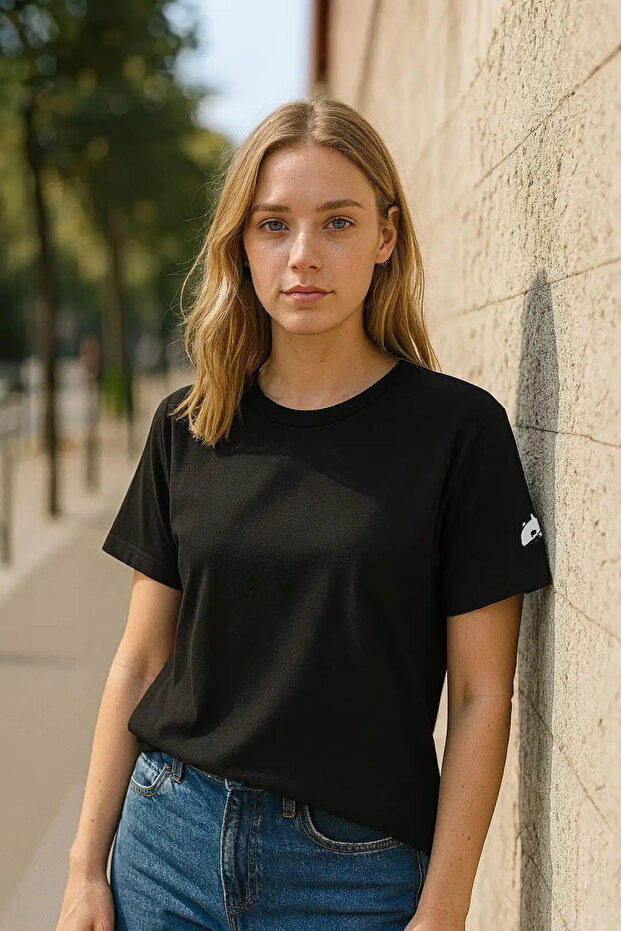 Women's Crew Neck Basic Plain Short Sleeve T-Shirt