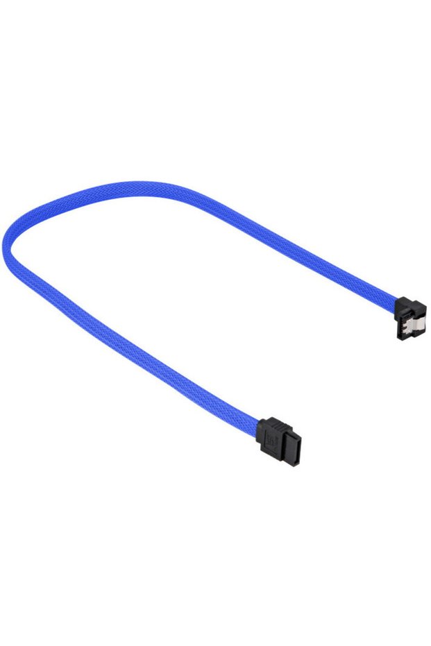 SATA III Angled Cable blue - 30 cm
