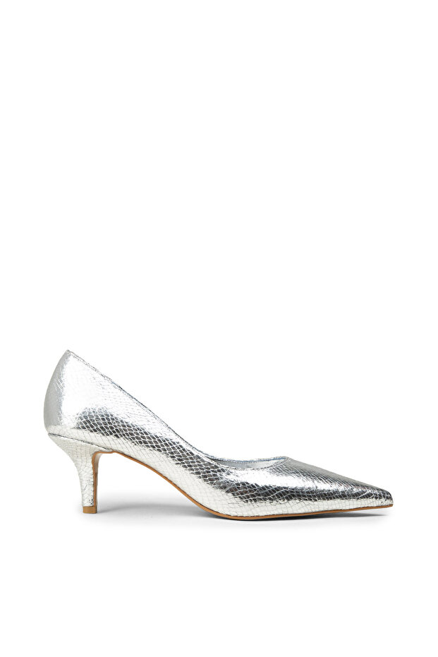 Women's Silver Heeled Shoes