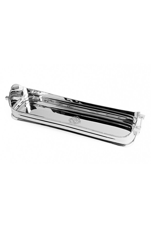 Decorative Stainless Steel Long Presentation Tray 49 cm