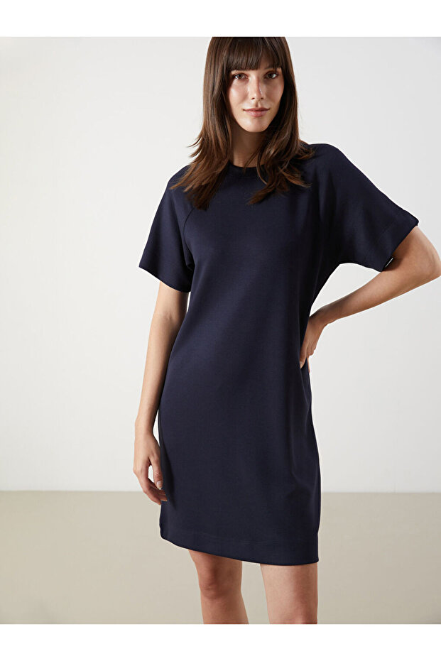Women's Oversize Basic Dress Short Sleeve Comfortable Fit Casual Dress