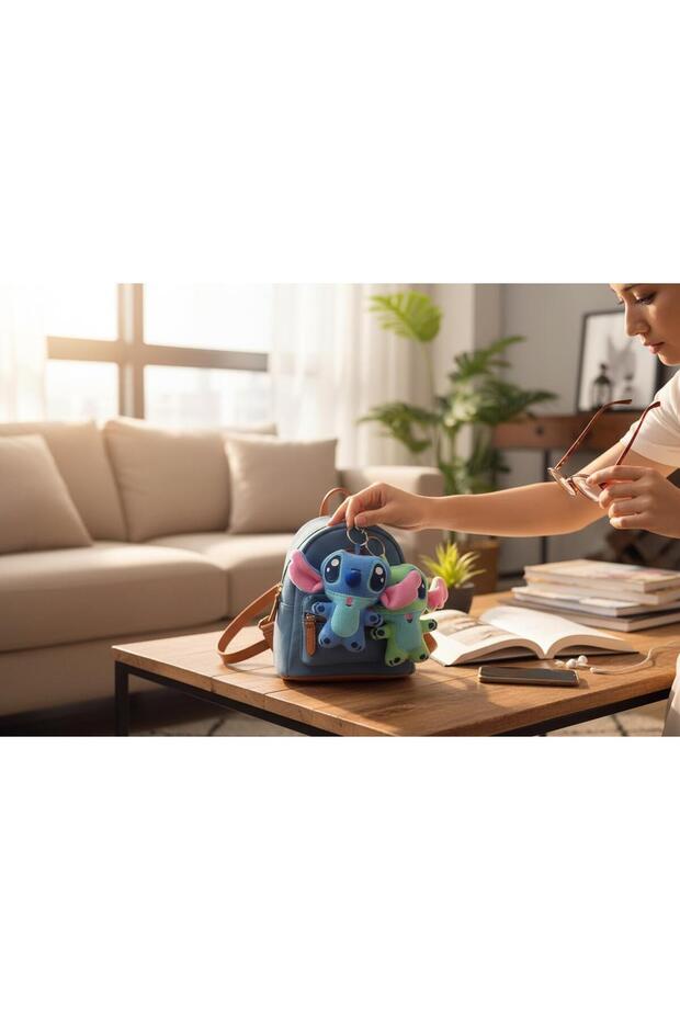 Mavi̇makro Charm Stitch Plush Keychain