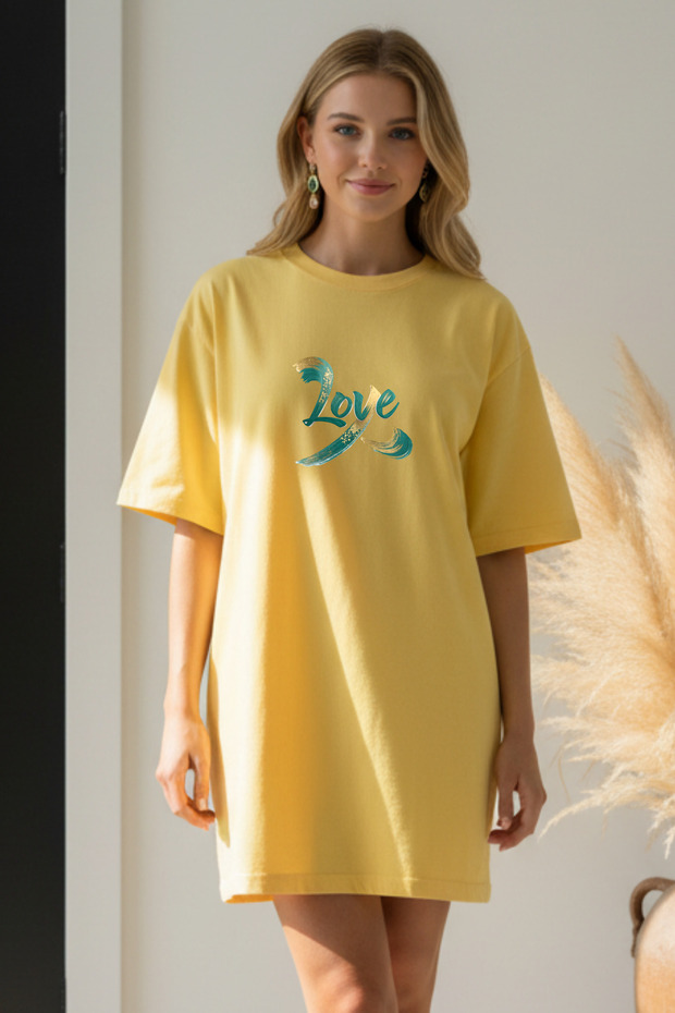 Plus Size Women Short Sleeve Crew Neck T-Shirt Dress Nightgown Comfy Cotton