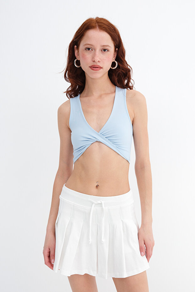 Knot Detailed Crop Tank Top A0090-B10