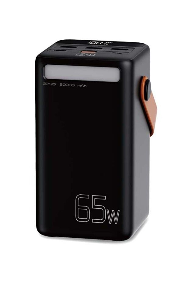 باور بانك، JP296-50000mAh، 65 واط، 2 منفذ Type-C، أسود